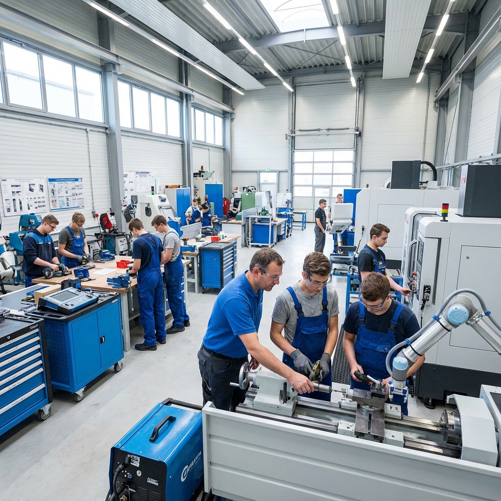 Estudiantes en formación técnica